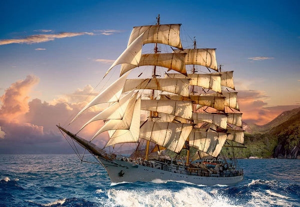 Castorland - Sailing at Sunset Jigsaw Puzzle (1500 Pieces)