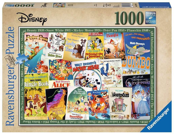 Ravensburger - Disney Vintage Movie Posters Jigsaw Puzzle (1000 pieces) 19874