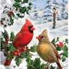 Bits and Pieces - Cardinal Couple Glitter 300 Piece Jigsaw Puzzles for Adults - Each Puzzle Measures 18" X 24" - 300 pc Jigsaws by Artist Larry Jones