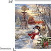 Springbok Puzzles - Winter Windmill - 1000 Piece Jigsaw Puzzle - Large 30" x 24" Puzzle - Made in USA - Unique Cut Interlocking Pieces