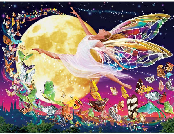 Masterpieces - Glow in the Dark Moon Fairy Ez Grip Jigsaw Puzzle (300 Pieces)