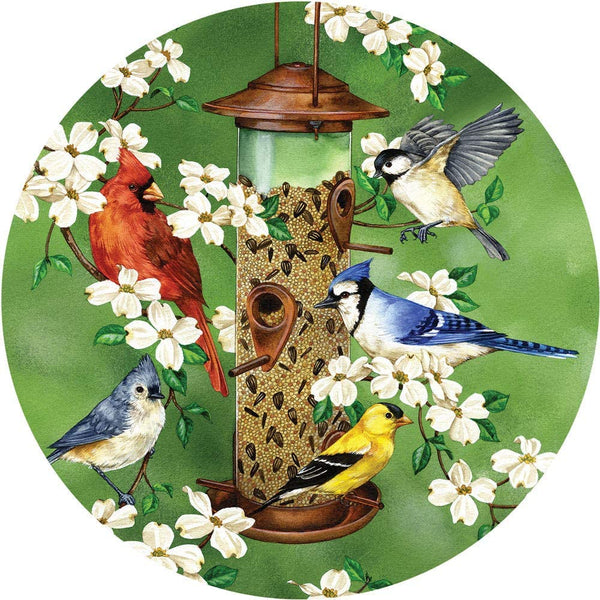 Bits and Pieces - Backyard Feeder 300 Round 20" (51cm) by Artist Jane Maday