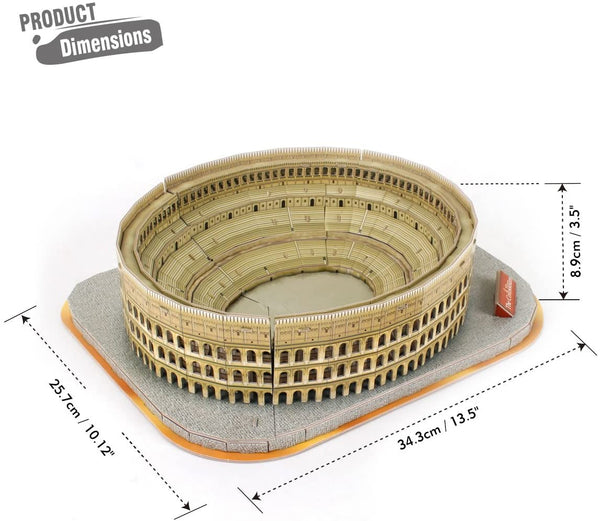 Cubic Fun - National Geographic 3D Model Puzzle - The Colosseum (Rome) Jigsaw Puzzle (131 Pieces)