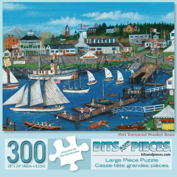 Bits and Pieces - Port Townsend Wooden Boats by Cindy Mangutz Jigsaw Puzzle (300 Pieces)