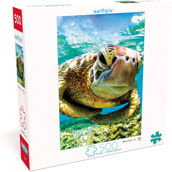 Buffalo Games - Earthpix - Turtle Swimmer - 500 Piece Jigsaw Puzzle