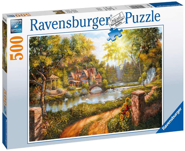 Ravensburger - Cottage by the River Jigsaw Puzzle (500 Pieces)