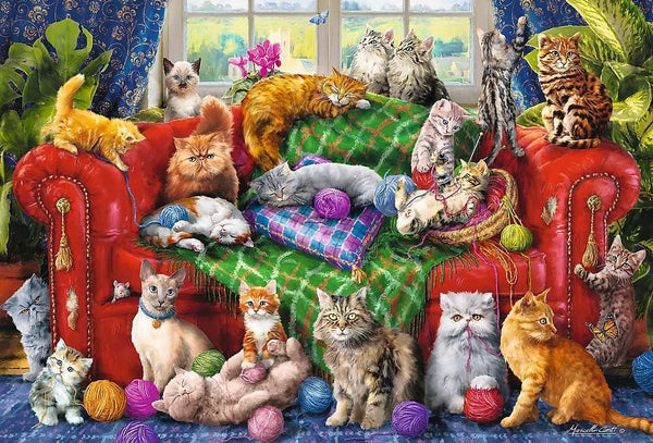 Trefl - Kittens On The Sofa Jigsaw Puzzle (1500 Pieces)