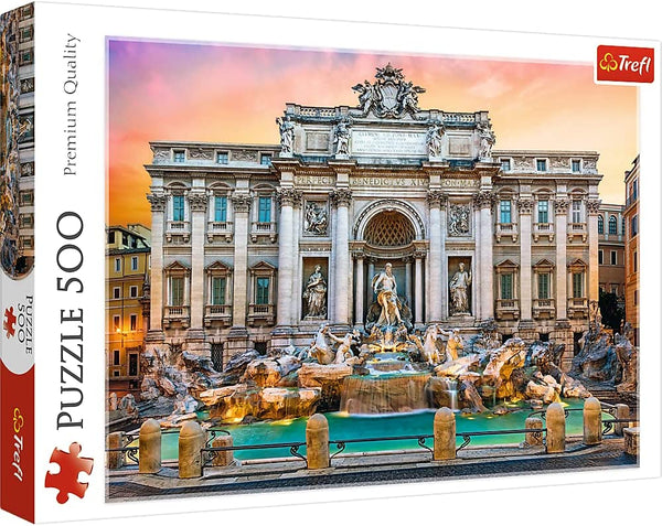 Trefl - Trevi Fountain, Rome Jigsaw Puzzle (500 Pieces)