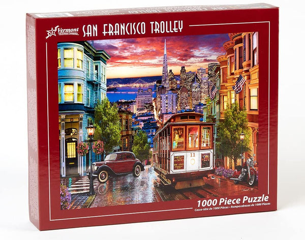 Vermont Christmas Company San Francisco Trolley Jigsaw Puzzle 1000 Puzzle