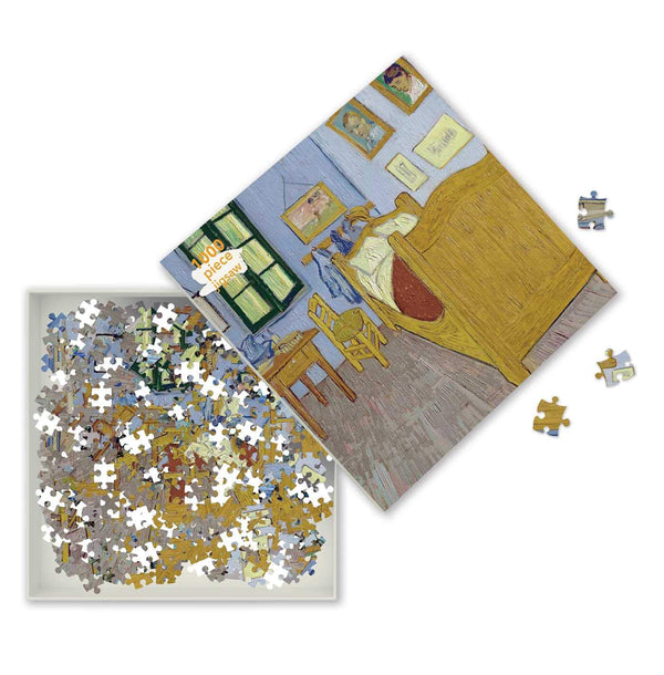 Flame Tree Studio - Bedroom at Arles by Vincent Van Gogh Jigsaw Puzzle (1000 Pieces)