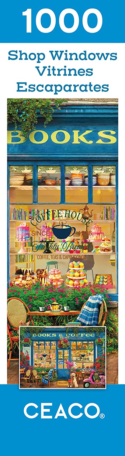 Ceaco - Shop Windows - Books and Coffee Jigsaw Puzzle (1000 Pieces)