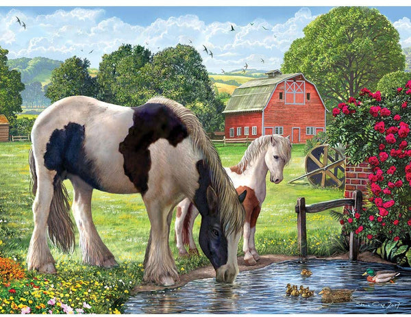 Bits and Pieces - Hadlow Creicket Mare 300 Piece Jigsaw Puzzles for Adults - Each Puzzle Measures 18 Inch x 24 inch - 300 pc Jigsaws by Artist Steve Crisp