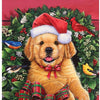 Bits and Pieces - 1000 Piece Jigsaw Puzzle for Adults 20" X 27" - Christmas Puppy - 1000 pc Dog Jigsaw by Artist Jenny Newland