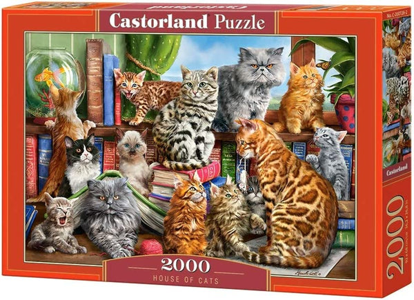 Castorland - House Of Cats Jigsaw Puzzle (2000 Pieces)