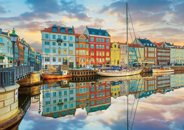 Educa - Sunset At Copenhagen Harbour Jigsaw Puzzle (2000 Pieces)