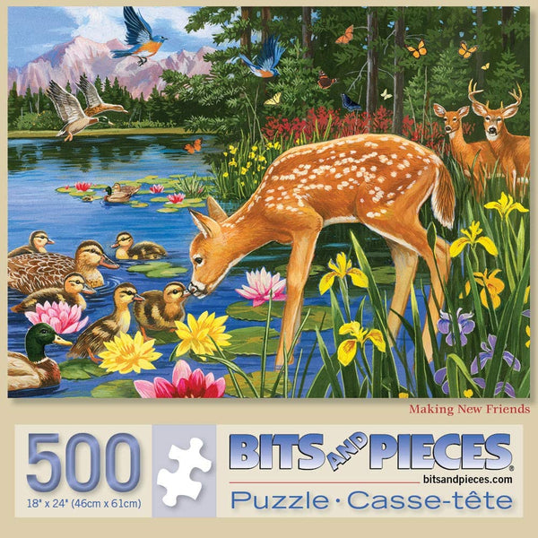 Bits and Pieces - Set of 3 x 500 Piece Jigsaw Puzzles- Each 18