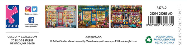 Ceaco - Shop Windows - Books and Coffee Jigsaw Puzzle (1000 Pieces)