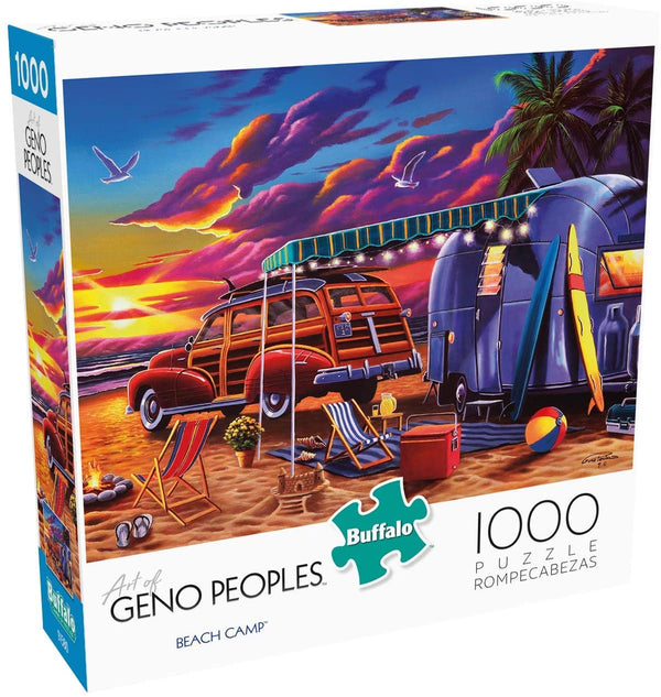 Buffalo Games - Geno Peoples - Beach Camp - 1000 Piece Jigsaw Puzzle