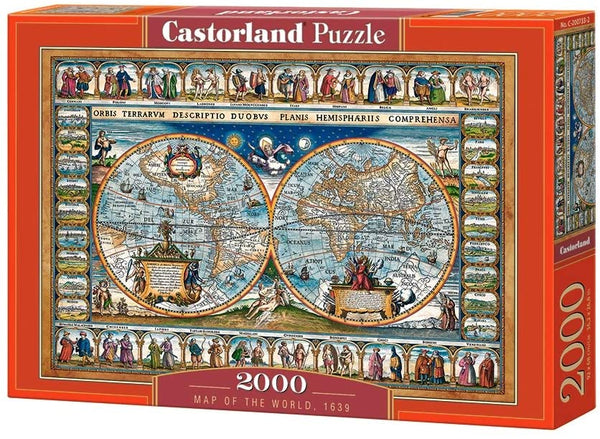 Castorland - Map Of The World, 1639 Jigsaw Puzzle (2000 Pieces)