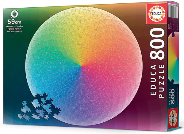 Educa - Rainbow Round Puzzle Jigsaw Puzzle (800 Pieces)