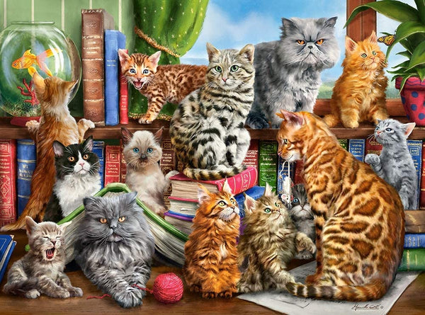 Castorland - House Of Cats Jigsaw Puzzle (2000 Pieces)