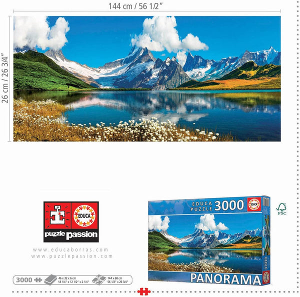Educa - Pano Bachalpsee Lake Switzerland Jigsaw Puzzle (3000 Pieces)