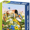 Springbok Puzzles - Blue Birds- 500 Piece Jigsaw Puzzle - Large 23.5" by 18" Puzzle - Made in USA - Unique Cut Interlocking Pieces