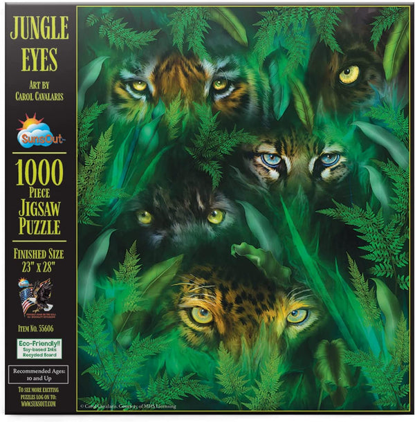Sunsout - Jungle Eyes XL Jigsaw Puzzle (1000 Pieces)