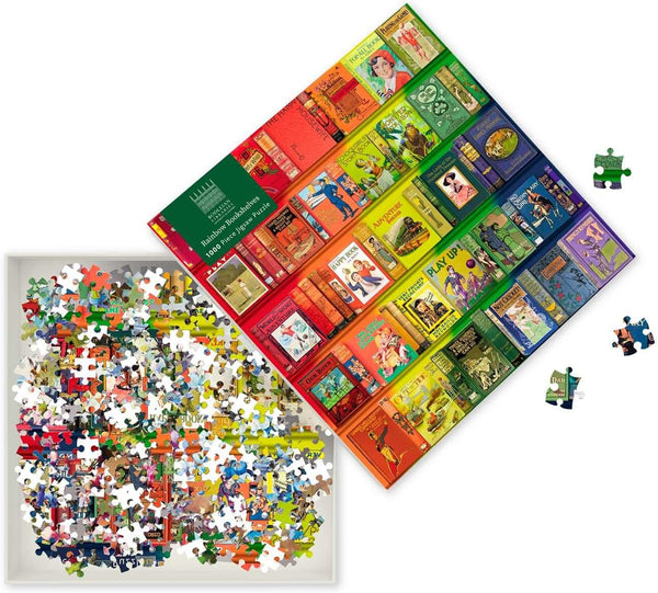 Flame Tree Studio - Rainbow Bookshelves by Bodleian Libraries Jigsaw Puzzle (1000 Pieces)