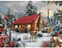 Bits and Pieces - 300 Large Piece Puzzle - New Friends - Snowy Winter Scene by Artist Alan Giana