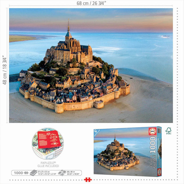 Educa - Mont Saint Michel Jigsaw Puzzle (1000 Pieces)