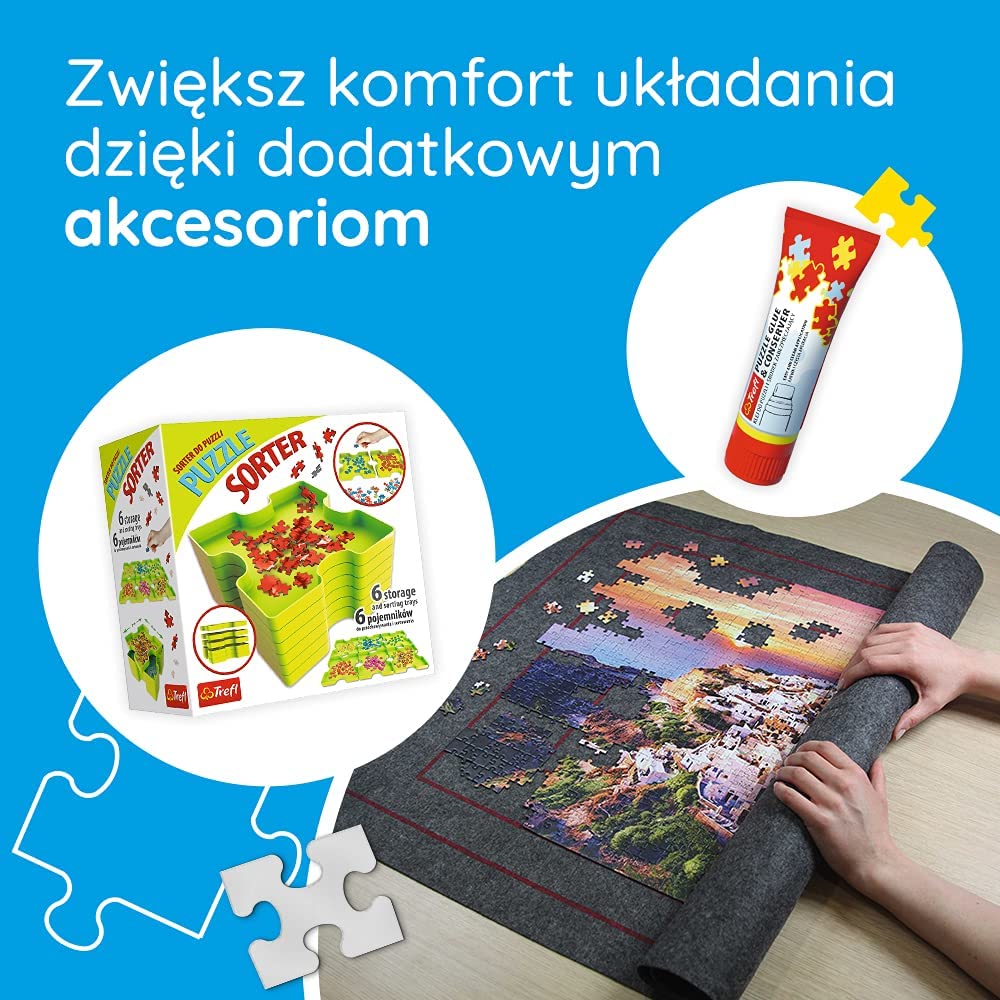 Trefl Puzzle Hidden Shapes Vacanze Dei Gatti – 1000 + 11 Pezzi Con Forme Nascoste, Puzzle Insolito Per Adulti E Bambini 12+
