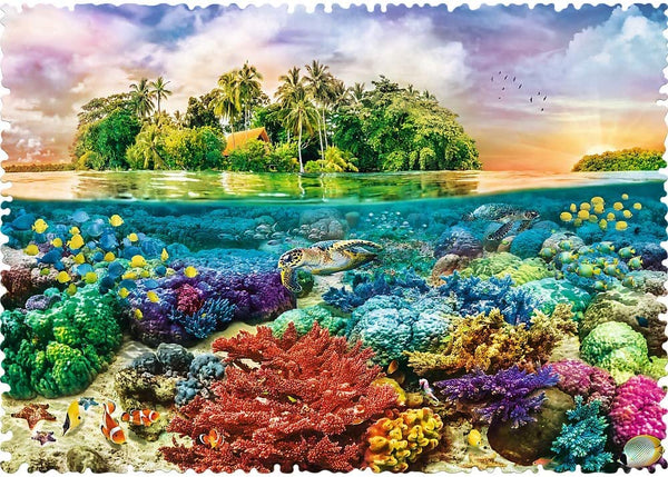 Trefl - Crazy Shapes! Tropical Island Jigsaw Puzzle (600 Pieces)