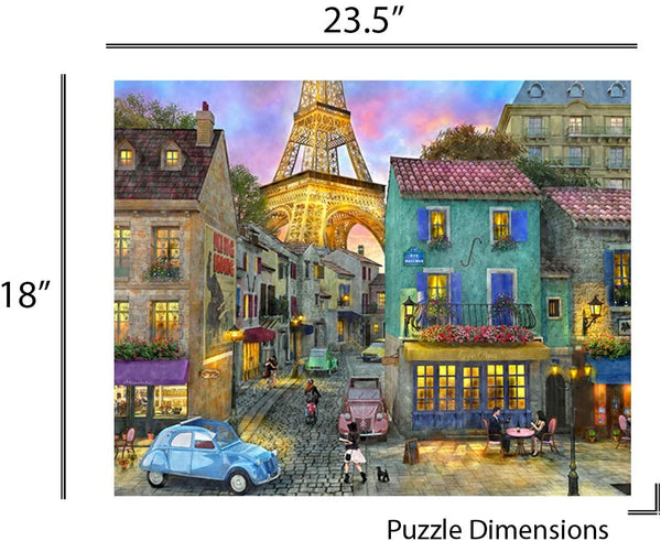 Springbok Puzzles Alzheimer & Dementia Jigsaw Puzzles - Eiffel Magic - Large 23.5