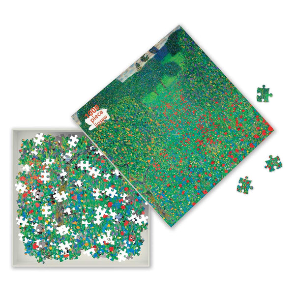 Flame Tree Studio - Poppy Field by Gustav Klimt Jigsaw Puzzle (1000 Pieces)