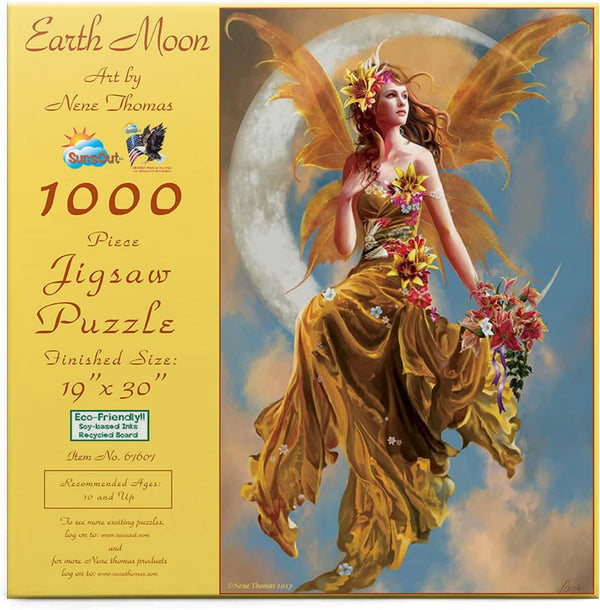 Sunsout - Earth Moon by Nene Thomas Jigsaw Puzzle (1000 Pieces)