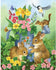 Bits and Pieces - 100 Piece Jigsaw Puzzle - A Touch of Spring by Artist Jane Maday - Cute Bunnies