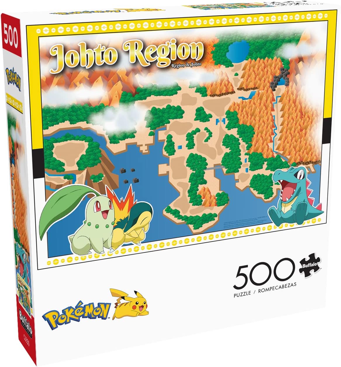 Pokémon Jigsaw Puzzle Pokemon Yellow Pikachu & Friends 500 Pieces Buffalo  NEW