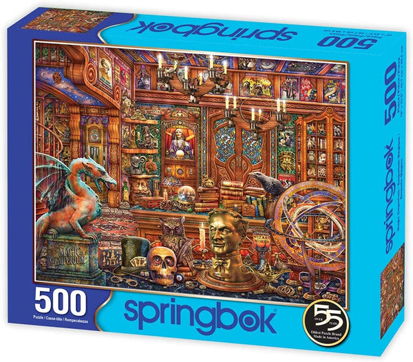 Springbok Puzzles - Magic Emporium - 500 Piece Jigsaw Puzzle - Large 18