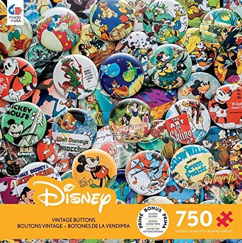 Ceaco Disney Collections Vintage Buttons Puzzle (750 Piece)