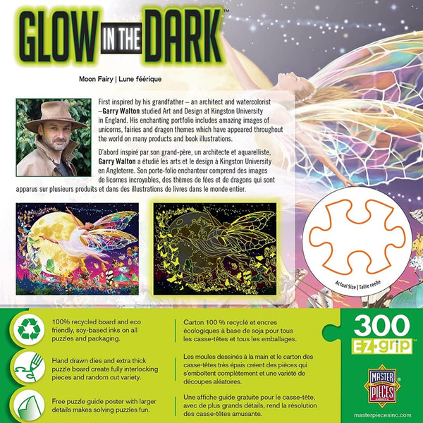 Masterpieces - Glow in the Dark Moon Fairy Ez Grip Jigsaw Puzzle (300 Pieces)