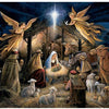 Bits and Pieces - 300 Piece Puzzle 18" X 24" - in The Manger - 300 pc Religious Jigsaws by Artist Ruane Manning