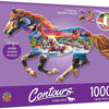 Masterpieces - Contours Shaped Running Horse Shape Jigsaw Puzzle (1000 Pieces)