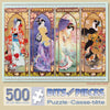 Bits and Pieces - 500 Piece Jigsaw Puzzle for Adults - Oriental Gate Quilt - 500 pc Geisha Jigsaw by Artist Haruyo Morita
