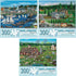 Bits and Pieces - Set of Three (3) 300 Piece Jigsaw Puzzles for Adults - Each Puzzle Measures 18&quot; X 24&quot; - 300 pc Outdoor Scenes Jigsaws by Artist Cindy Mangutz