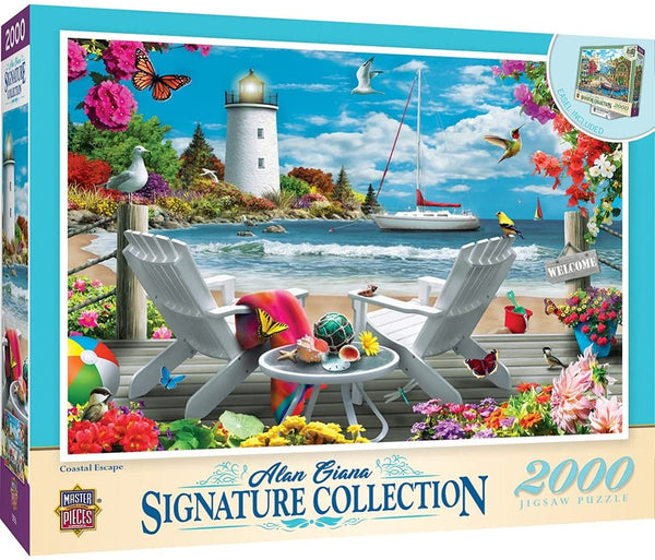 Masterpieces - Signature Collection - Coastal Escape Jigsaw Puzzle (2000 Pieces)