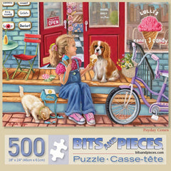 Bits and Pieces - Payday Cones 500 Piece Jigsaw Puzzles for Adults - Each Puzzle Measures 18 Inch x 24 inch - 500 pc Jigsaws by Artist Brooke Faulder
