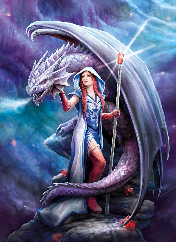 Clementoni - Anne Stokes - Dragon Mage Jigsaw Puzzle (1000 pieces) 39525