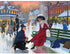 Bits and Pieces - 300 Piece Puzzle - Skaters in Love - Christmas Winter Holiday Jigsaw by Artist Tom Newsom