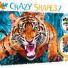 Trefl - Crazy Shapes! Facing A Tiger Jigsaw Puzzle (600 Pieces)